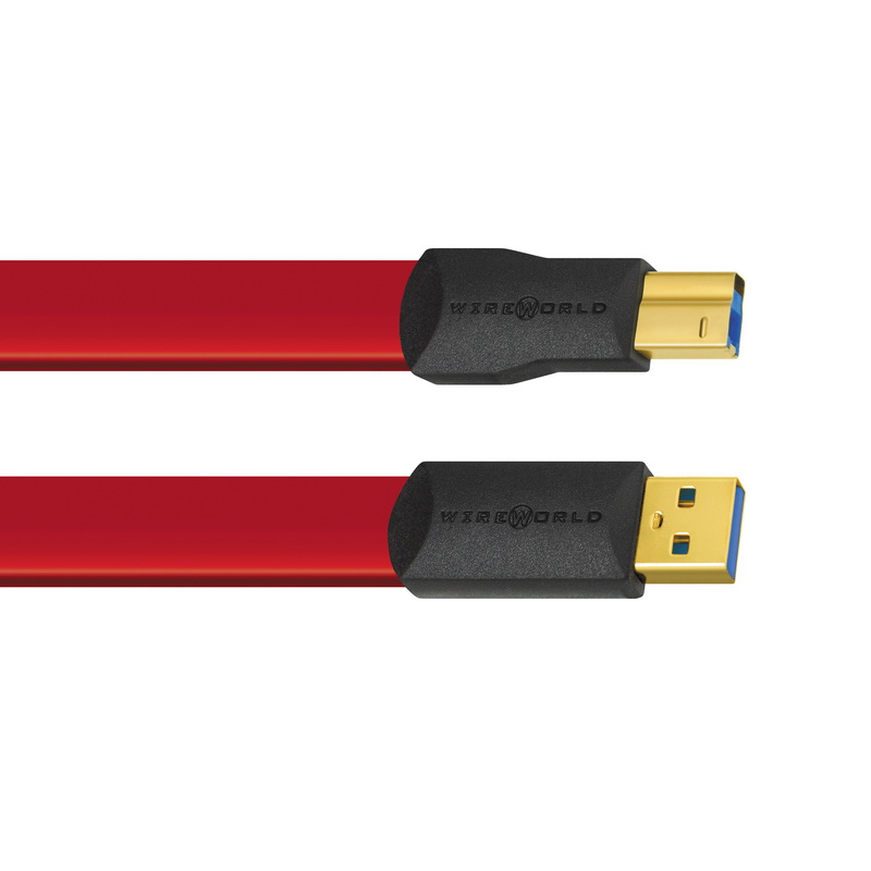 Wireworld Starlight USB 3.0 A-B Flat Cable 2.0m